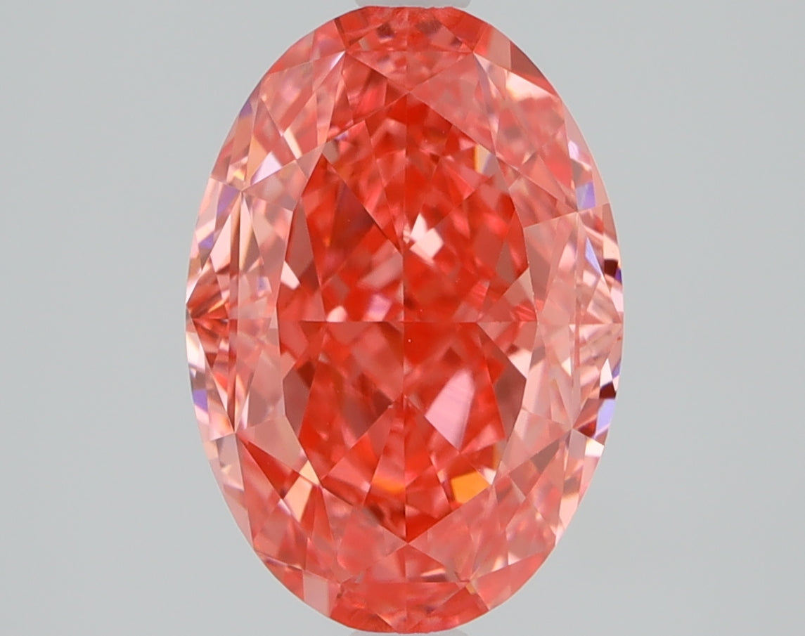 2.1 CT Oval Diamond PINK VS1