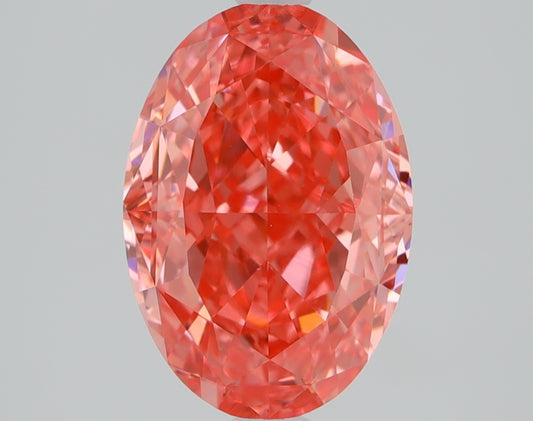 2.1 CT Oval Diamond PINK VS1