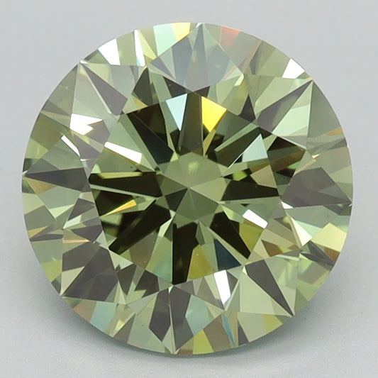 2.6 CT Round Diamond GREEN VS1