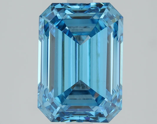 2.05 CT Emerald Diamond BLUE VS1