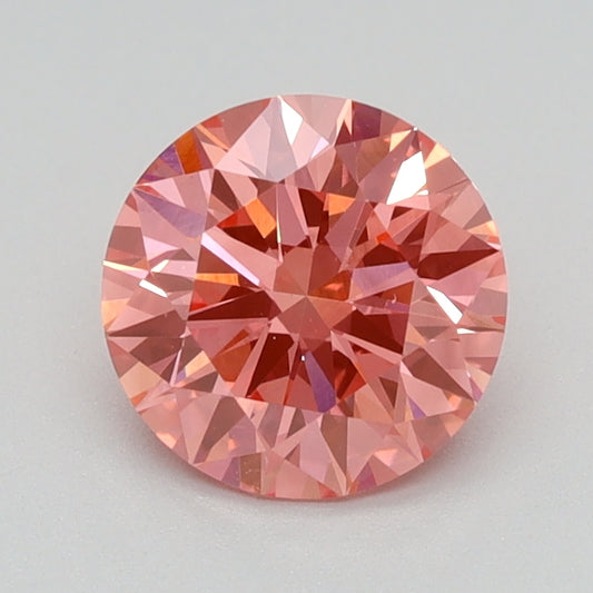 1.62 CT Round Diamond PINK VVS2