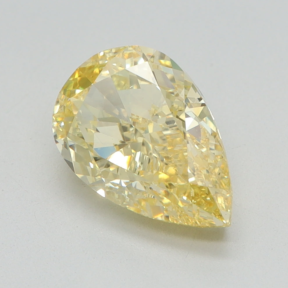2.09 CT Pear Diamond YELLOW VS1