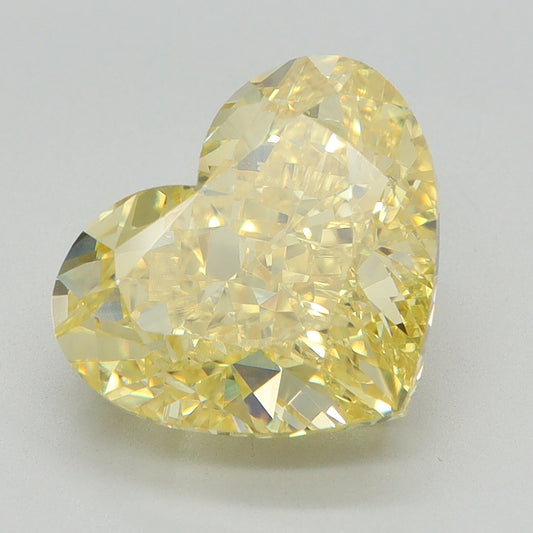 4.57 CT Heart Diamond YELLOW VS2