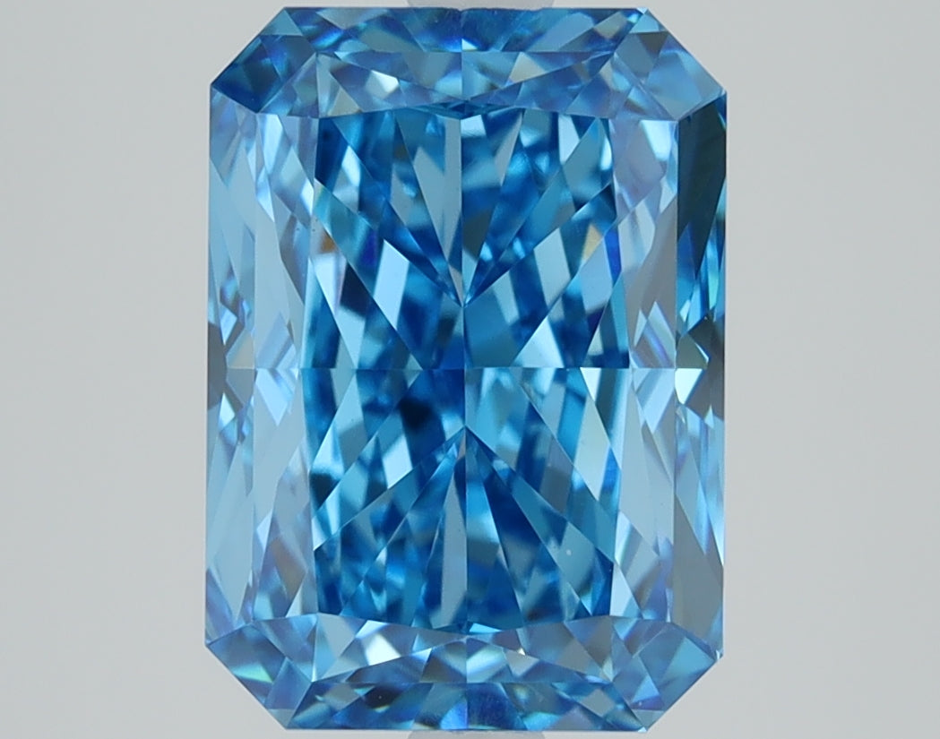 3.04 CT Radiant Diamond BLUE VVS2