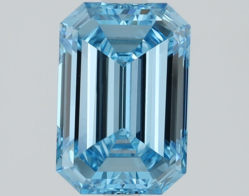 1.12 CT Emerald Diamond BLUE VS1