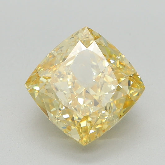 2.06 CT Cushion Diamond YELLOW VS1