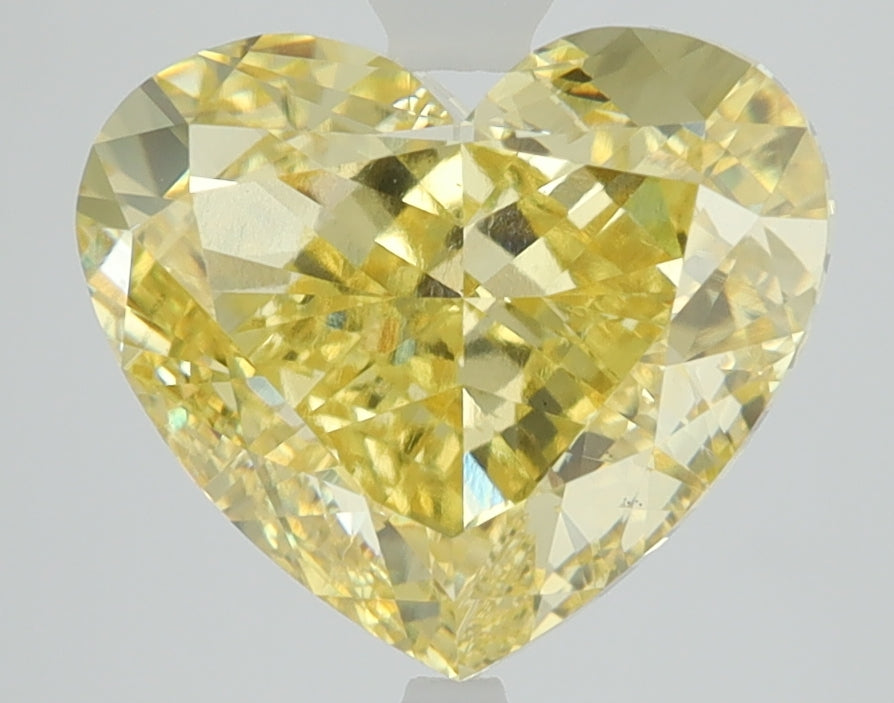 4.52 CT Heart Diamond YELLOW VS1