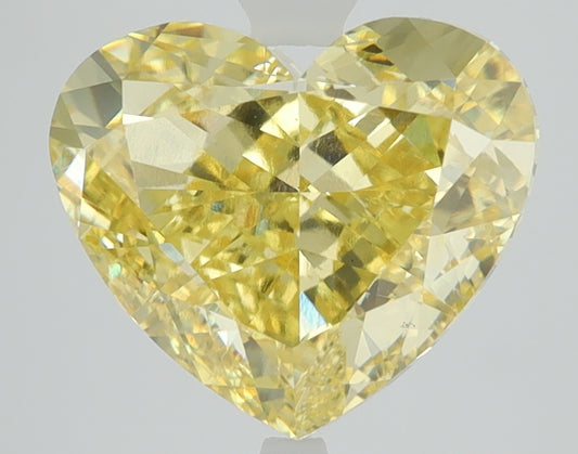 4.52 CT Heart Diamond YELLOW VS1