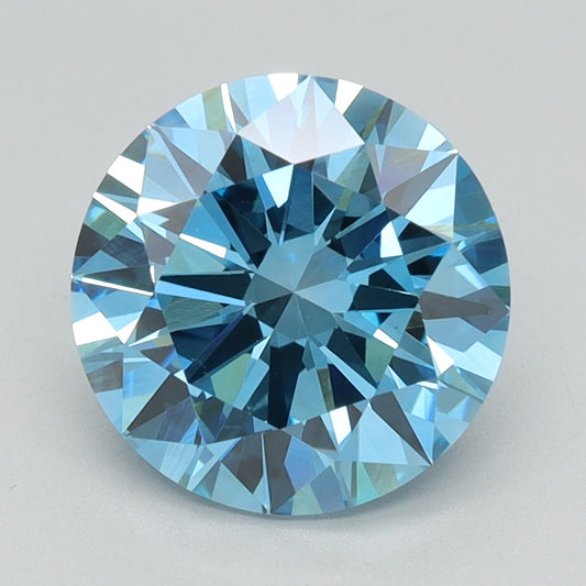 2 CT Round Diamond BLUE VS1