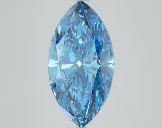 3.97 CT Marquise Diamond BLUE VS2
