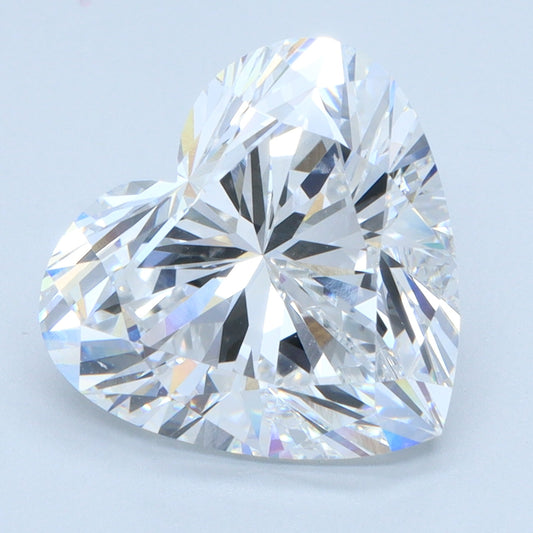 5.02 CT Heart Diamond D VVS2